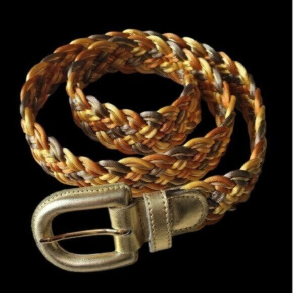 Vintage Braided Nylon Belt Sz M/L - Picture 2 of 11